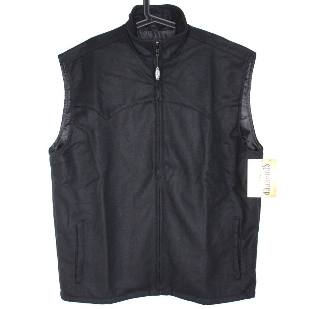 Schaefer Outfitter Mens XL Western Embroidered Wool Arena Vest NEW O940